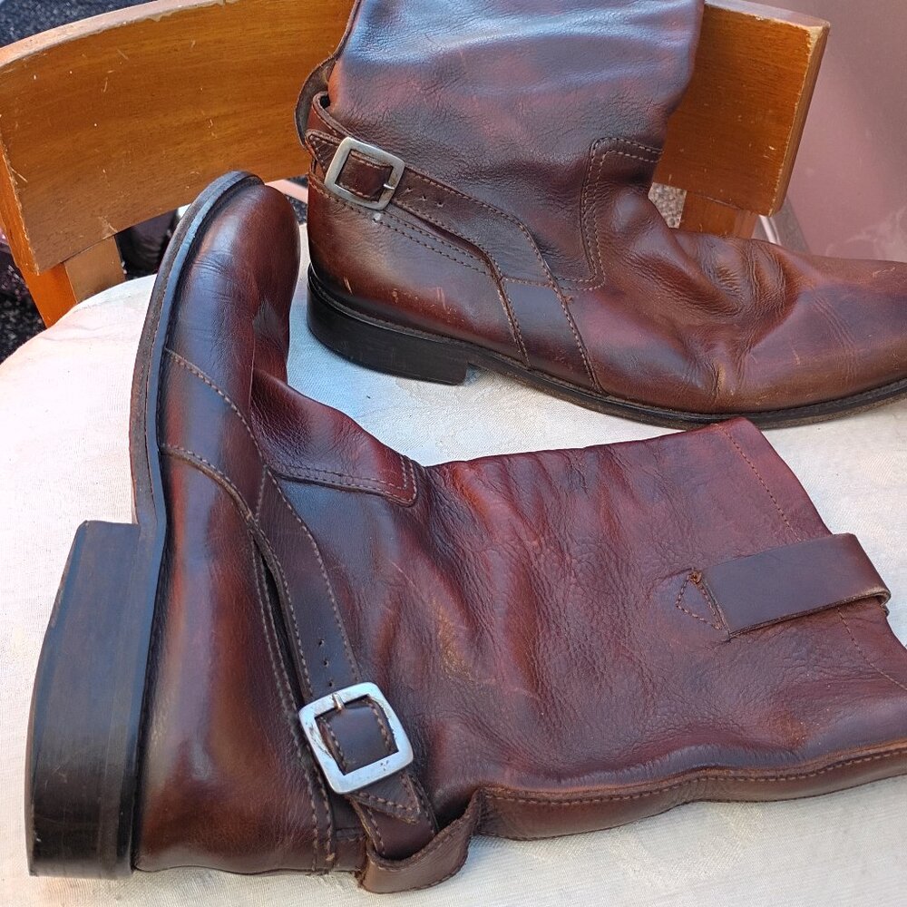 John Varvatos Engineer Boots, Specifically Models Like The Engineer Moto Buckle